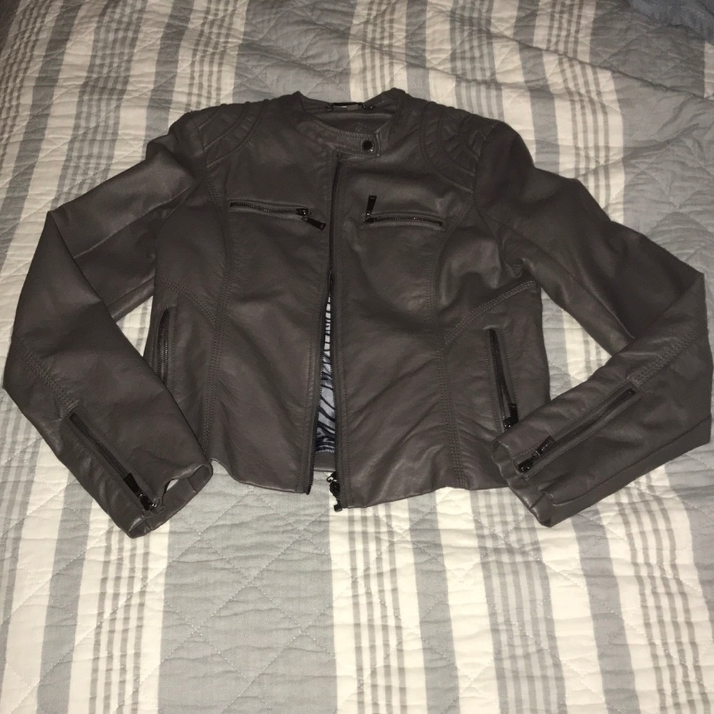 JOU JOU Faux Leather Jacket